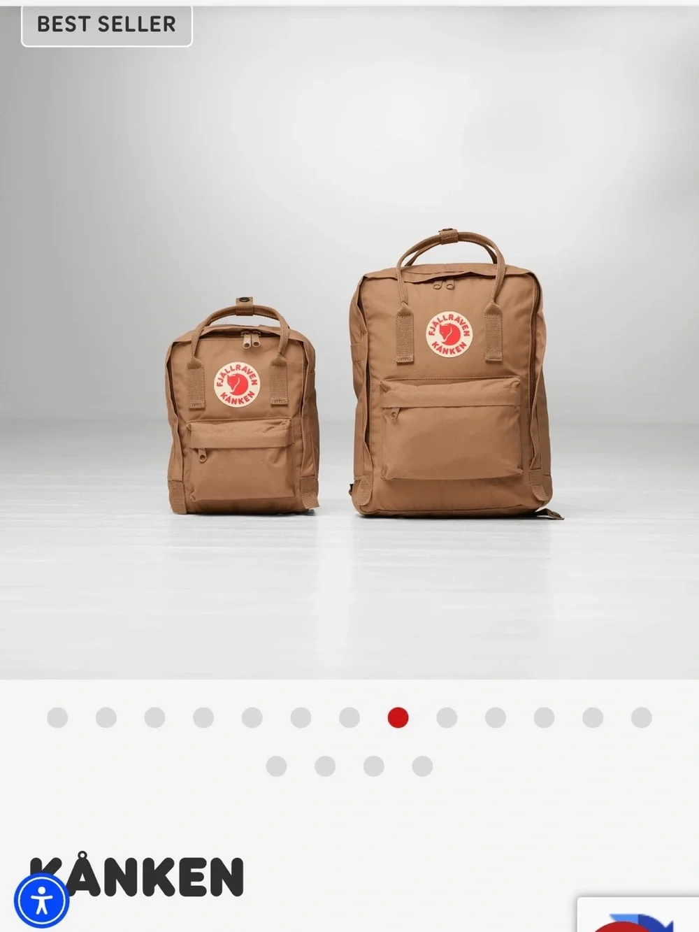 Fjällräven Kånken Classic Backpack Ox Red Everyday School Travel Bag